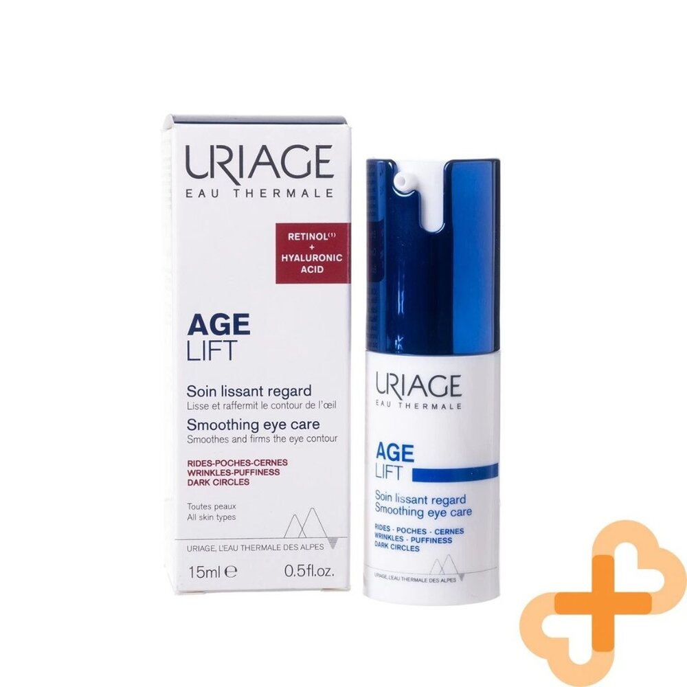 URIAGE AGE LIFT Smoothing Eye Care Retinol & Hyaluronic Acid Serum 0.5 oz NIB
